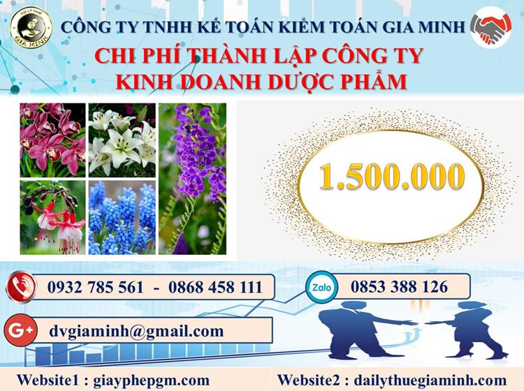Chi phí thành lập công ty kinh doanh dược phẩm tại Bắc Giang