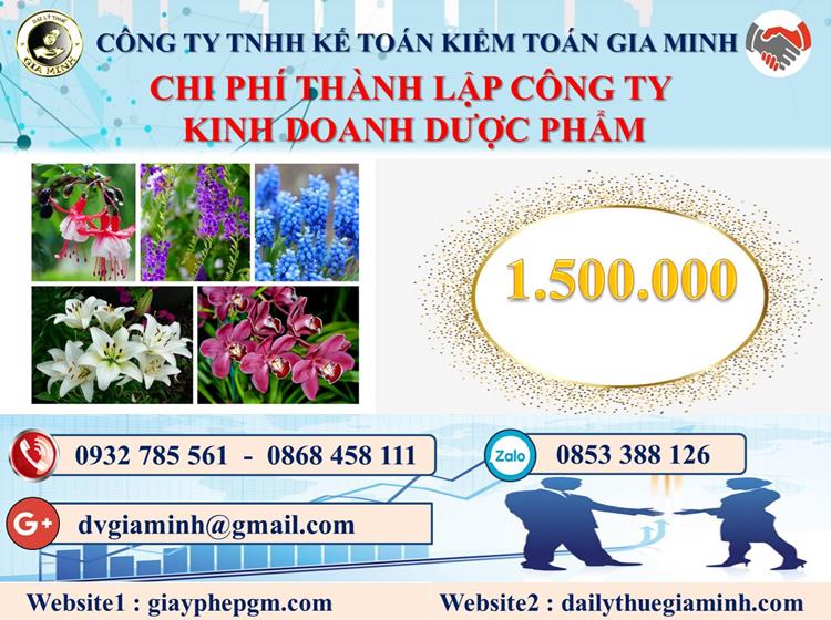 Chi phí thành lập công ty kinh doanh dược phẩm tại Bình Phước