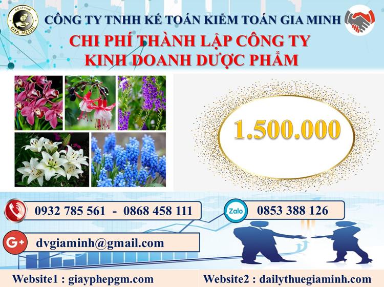 Chi phí thành lập công ty kinh doanh dược phẩm tại Cao Bằng