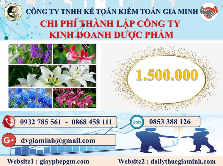 Chi phí thành lập công ty kinh doanh dược phẩm tại Đắk Nông