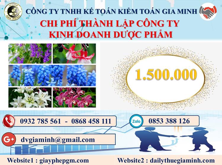 Chi phí thành lập công ty kinh doanh dược phẩm tại Điện Biên
