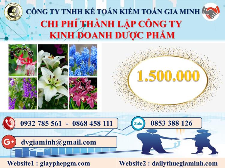 Chi phí thành lập công ty kinh doanh dược phẩm tại Hà Tĩnh
