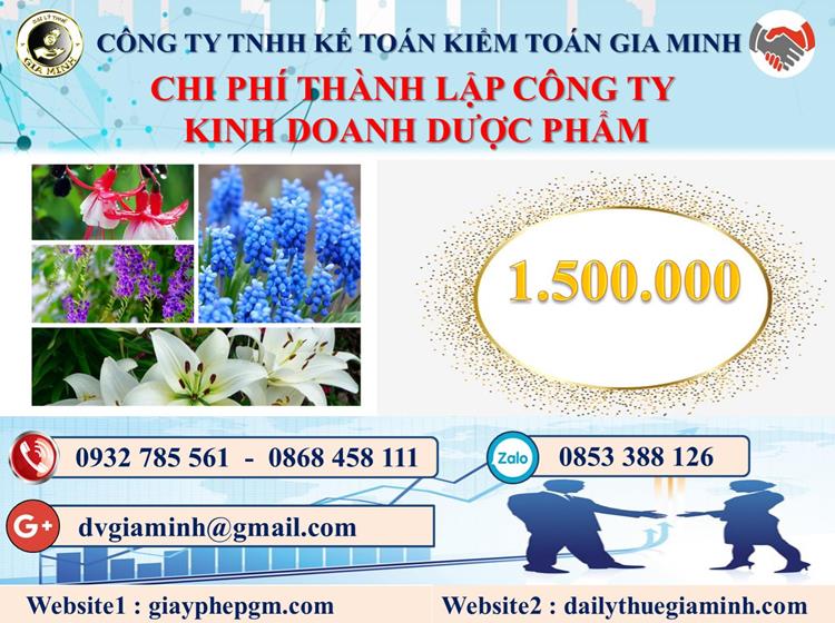 Chi phí thành lập công ty kinh doanh dược phẩm tại Hưng Yên