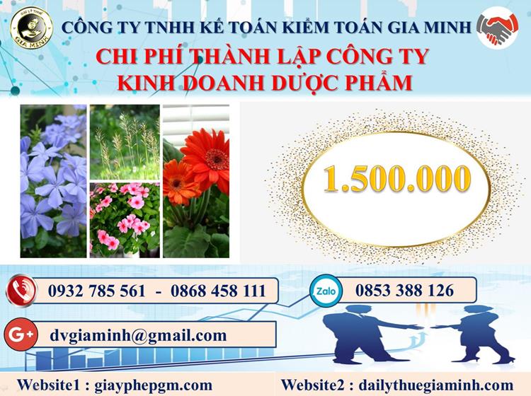 Chi phí thành lập công ty kinh doanh dược phẩm tại Huyện Bình Chánh