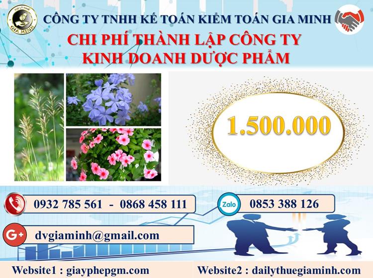 Chi phí thành lập công ty kinh doanh dược phẩm tại Huyện Sóc Sơn