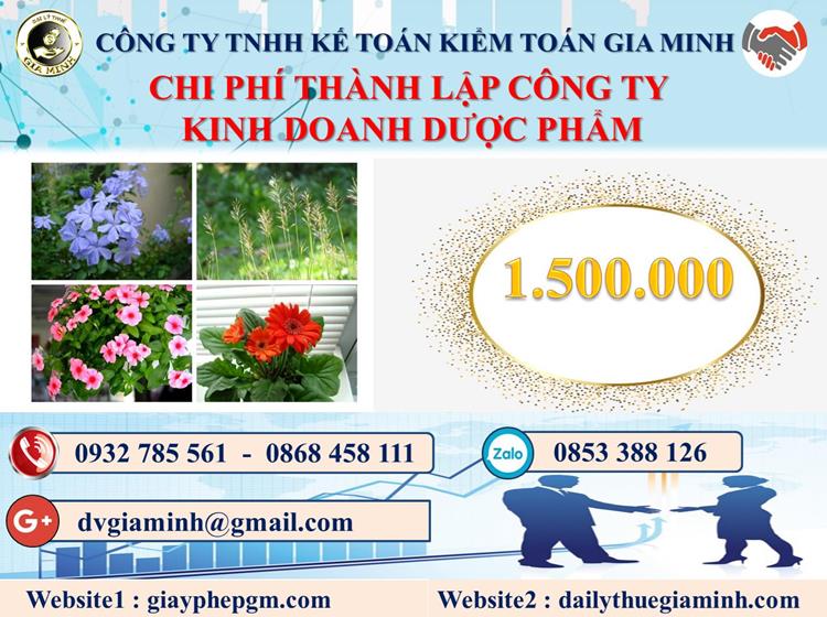 Chi phí thành lập công ty kinh doanh dược phẩm tại Huyện Thanh Oai