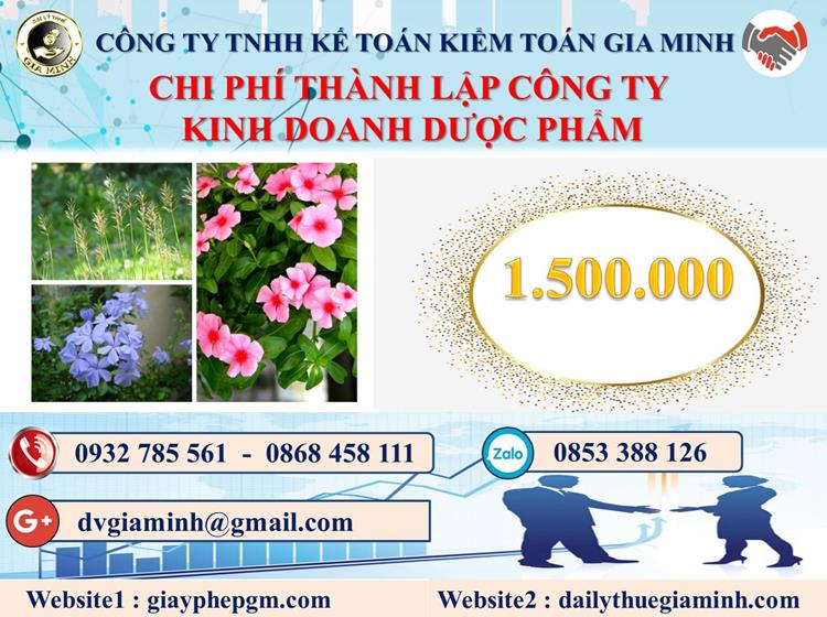 Chi phí thành lập công ty kinh doanh dược phẩm tại Huyện Từ Liêm