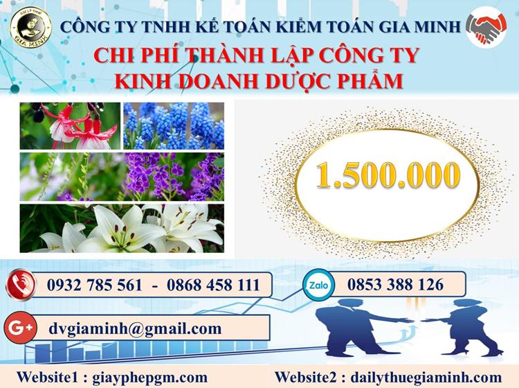Chi phí thành lập công ty kinh doanh dược phẩm tại Kon Tum