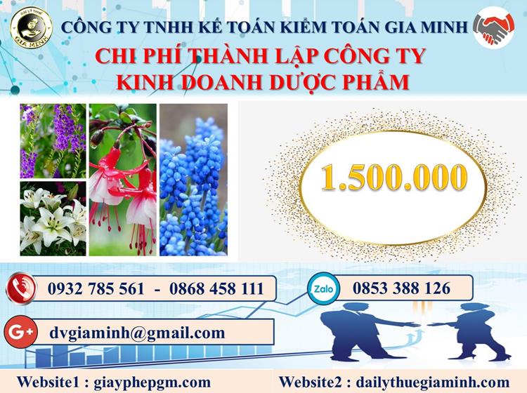 Chi phí thành lập công ty kinh doanh dược phẩm tại Nam Định