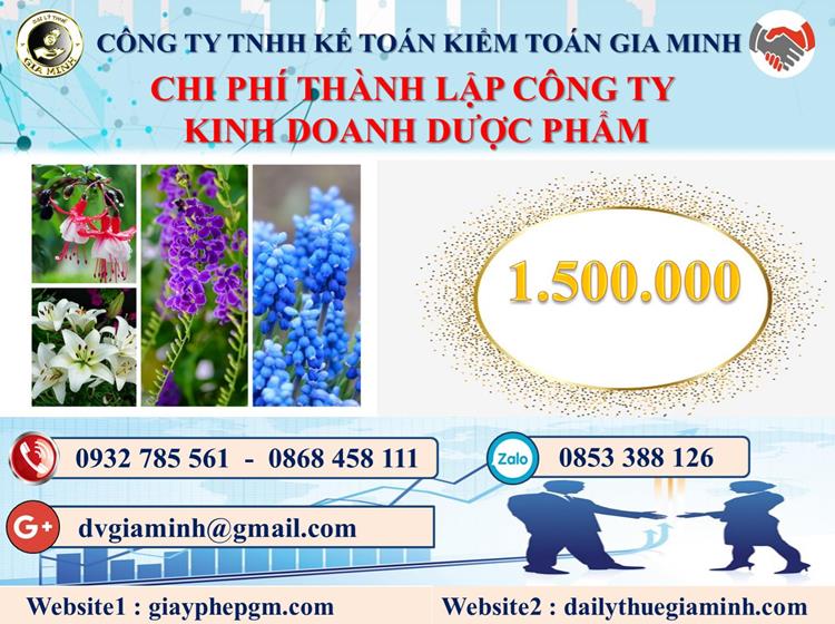 Chi phí thành lập công ty kinh doanh dược phẩm tại Nghệ An