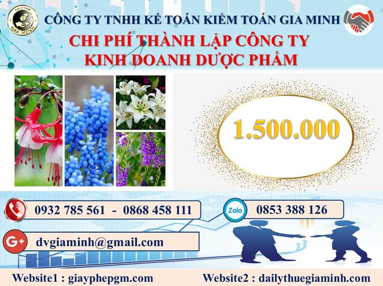 Chi phí thành lập công ty kinh doanh dược phẩm tại Ninh Thuận