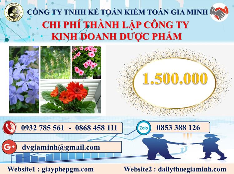 Chi phí thành lập công ty kinh doanh dược phẩm tại Quận Bình Tân