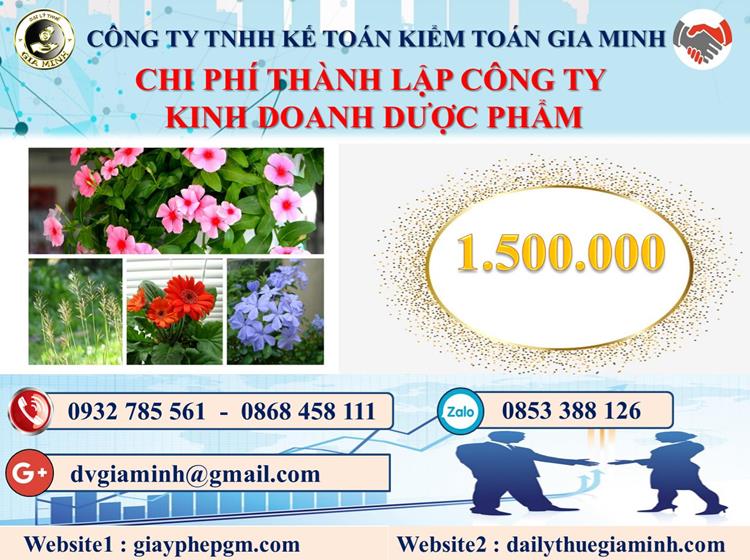 Chi phí thành lập công ty kinh doanh dược phẩm tại Quận Gò Vấp