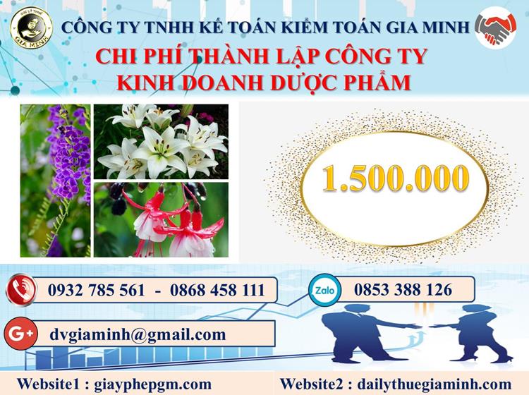 Chi phí thành lập công ty kinh doanh dược phẩm tại Quận Ô Môn