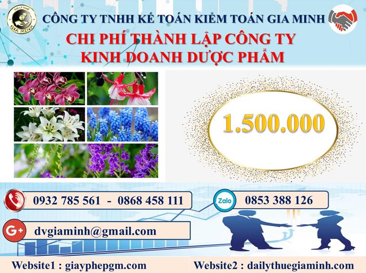 Chi phí thành lập công ty kinh doanh dược phẩm tại Quận Thanh Xuân