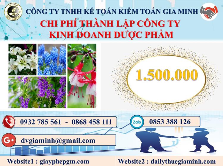 Chi phí thành lập công ty kinh doanh dược phẩm tại Quảng Bình