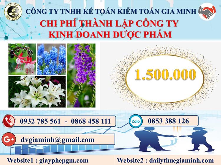 Chi phí thành lập công ty kinh doanh dược phẩm tại Quảng Ngãi