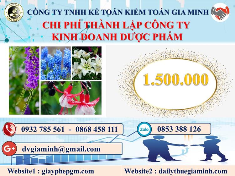 Chi phí thành lập công ty kinh doanh dược phẩm tại Sơn La
