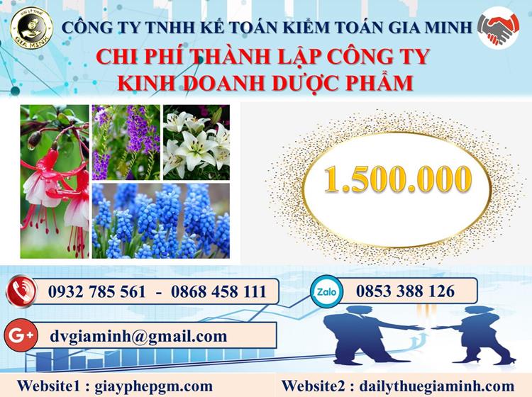 Chi phí thành lập công ty kinh doanh dược phẩm tại Thái Bình