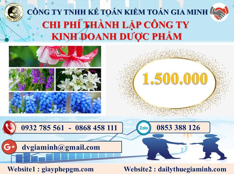 Chi phí thành lập công ty kinh doanh dược phẩm tại Thừa Thiên Huế