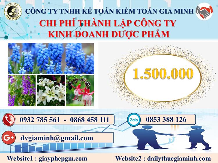 Chi phí thành lập công ty kinh doanh dược phẩm tại Tiền Giang