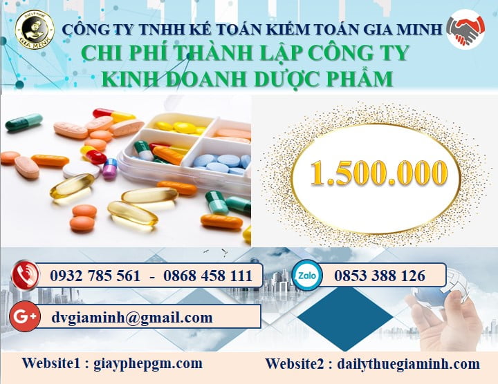 Chi phí thành lập doanh nghiệp kinh doanh dược phẩm tại TPHCM