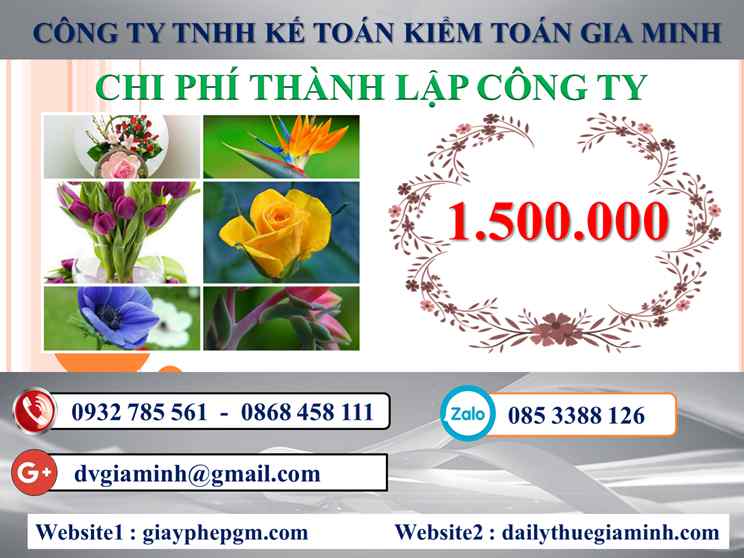 Chi phí thành lập công ty kinh doanh nhôm kính tại Bắc Giang