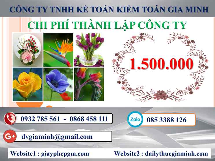Chi phí thành lập công ty kinh doanh nhôm kính tại Đắk Nông