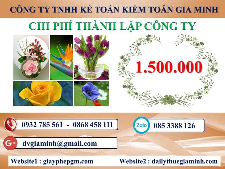 Chi phí thành lập công ty kinh doanh nhôm kính tại Lâm Đồng