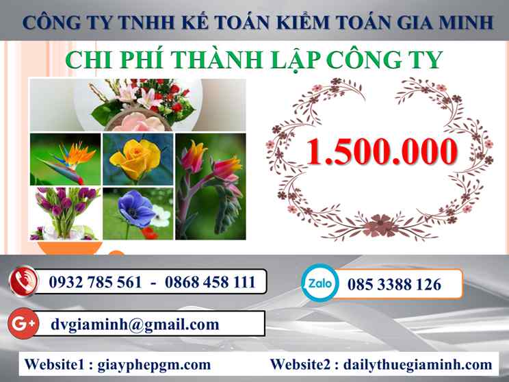 Chi phí thành lập công ty kinh doanh nhôm kính tại Lạng Sơn