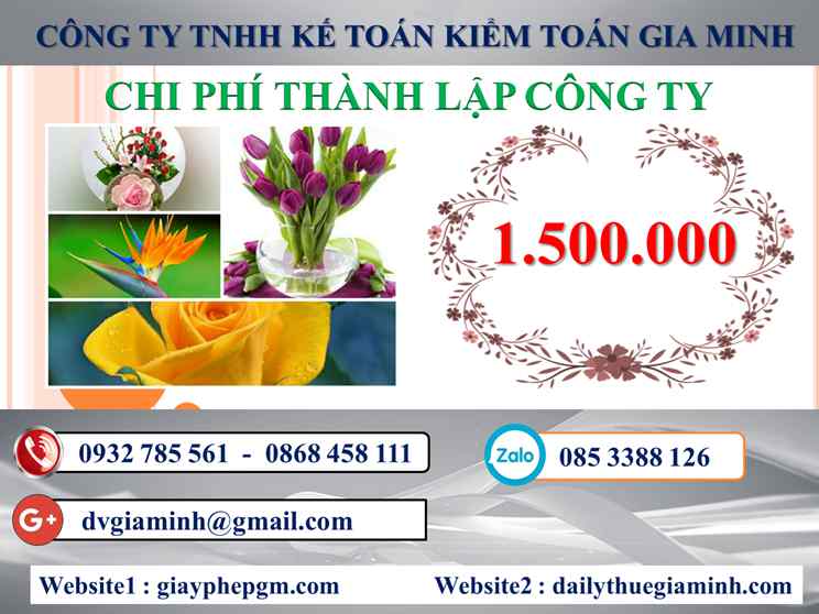 Chi phí thành lập công ty kinh doanh nhôm kính tại Ninh Bình