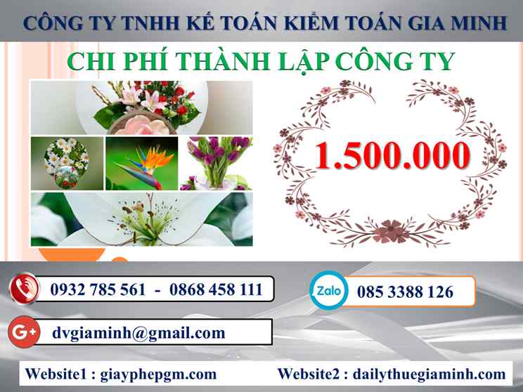 Chi phí thành lập công ty kinh doanh nhôm kính tại Quận Phú Nhuận