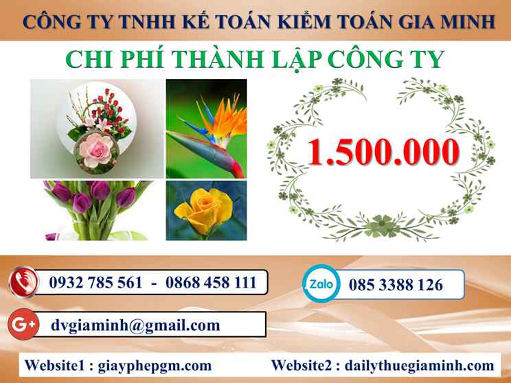 Chi phí thành lập công ty kinh doanh nhôm kính tại Quảng Nam