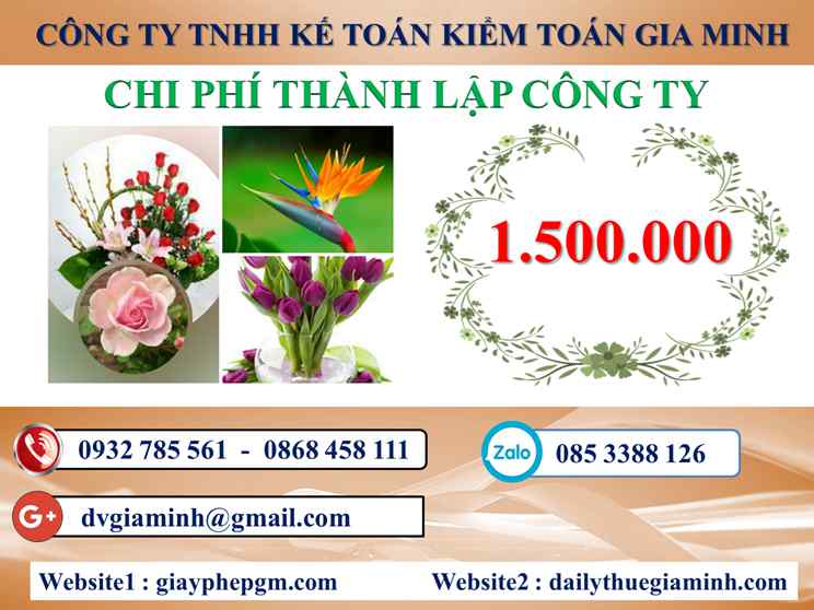 Chi phí thành lập công ty kinh doanh nhôm kính tại Thị Xã Sơn Tây