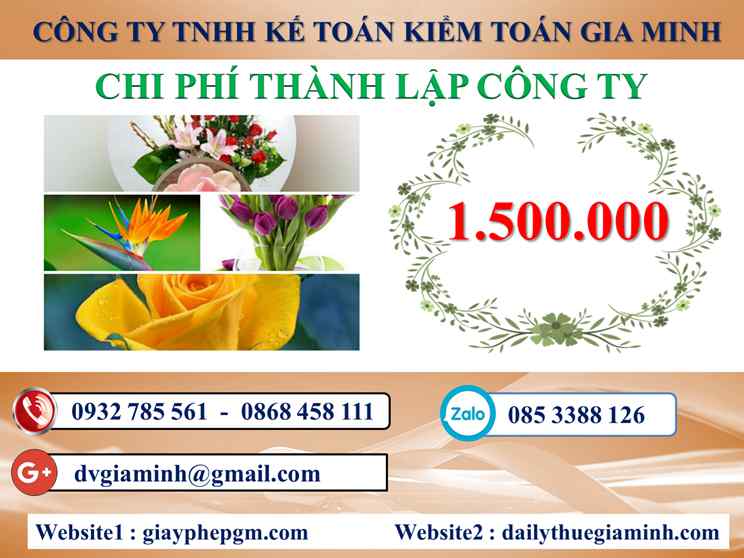 Chi phí thành lập công ty kinh doanh nhôm kính tại Tuyên Quang