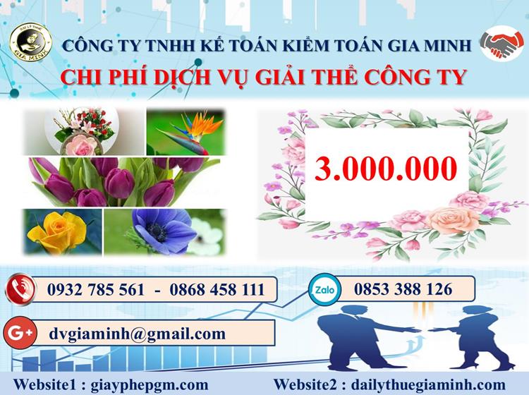 Chi phí thủ tục giải thể công ty tại Quận Long Biên