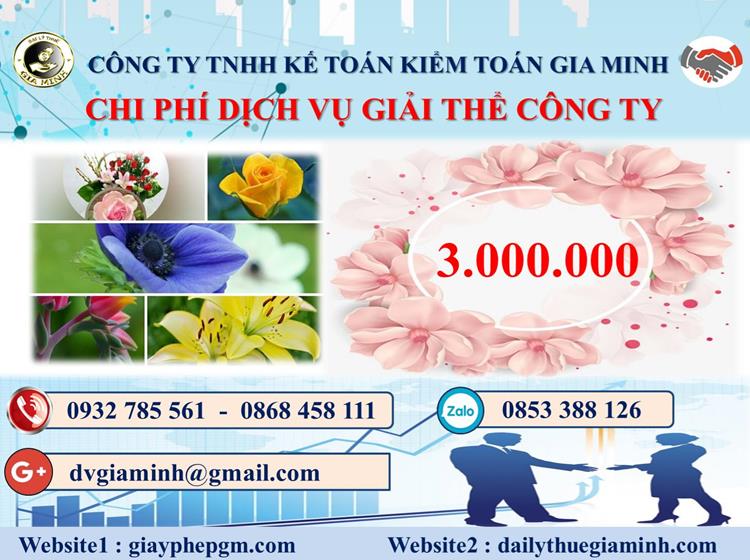 Chi phí thủ tục giải thể công ty tại Tuyên Quang