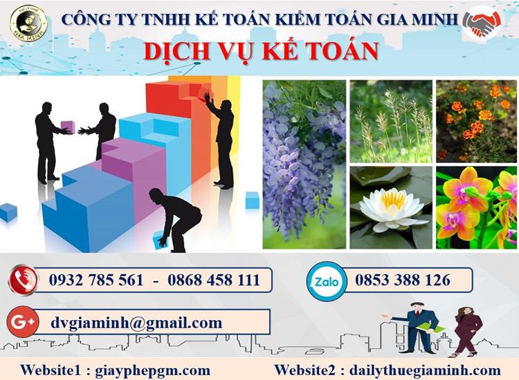 Thủ tục dịch vụ kế toán ở Bình Định