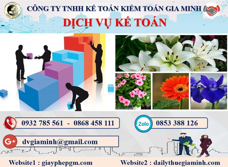 Thủ tục dịch vụ kế toán ở Huyện Phong Điền