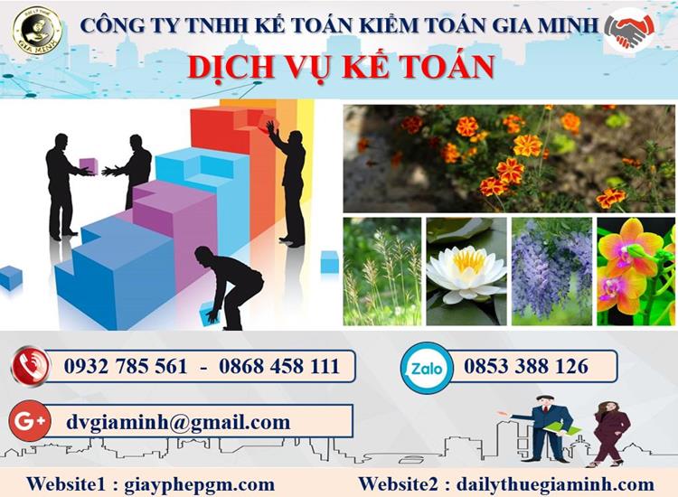 Thủ tục dịch vụ kế toán ở Nam Định