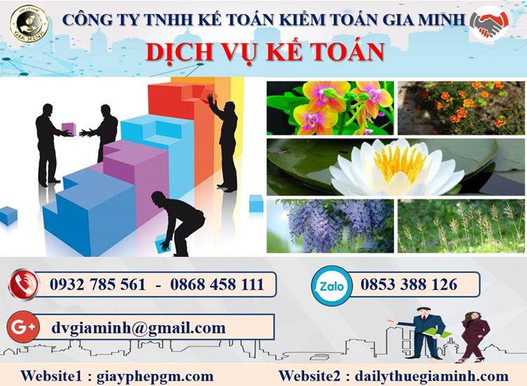 Thủ tục dịch vụ kế toán ở Quận Long Biên