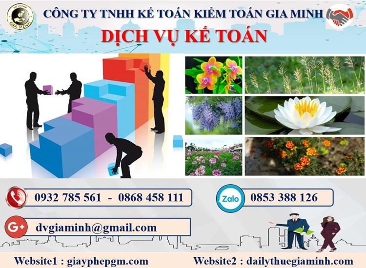 Thủ tục dịch vụ kế toán ở Quận Tân Phú