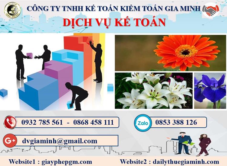 Thủ tục dịch vụ kế toán ở Quảng Bình