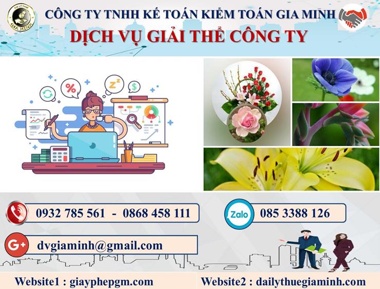 Thủ tục dịch vụ giải thể công ty trọn gói tại Bình Định