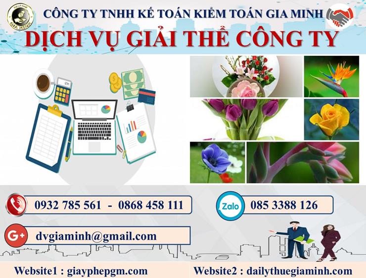 Thủ tục dịch vụ giải thể công ty trọn gói tại Bình Thuận