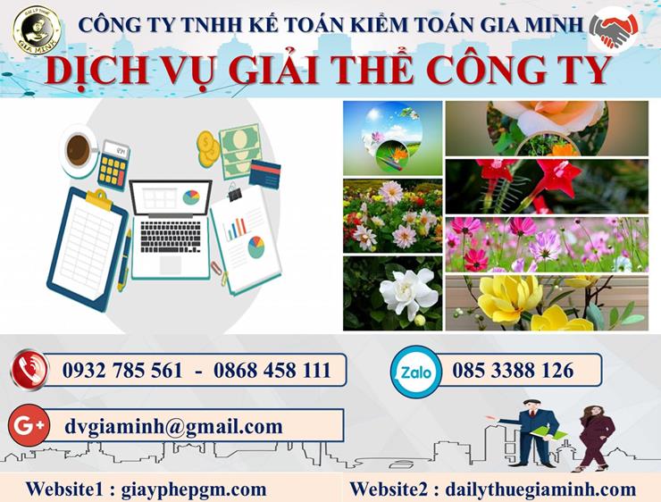 Thủ tục dịch vụ giải thể công ty trọn gói tại Hà Giang