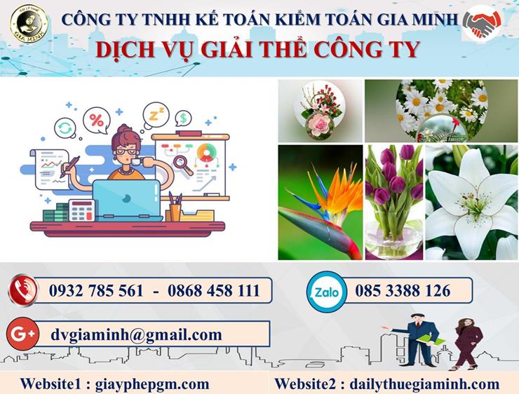 Thủ tục dịch vụ giải thể công ty trọn gói tại Nam Định