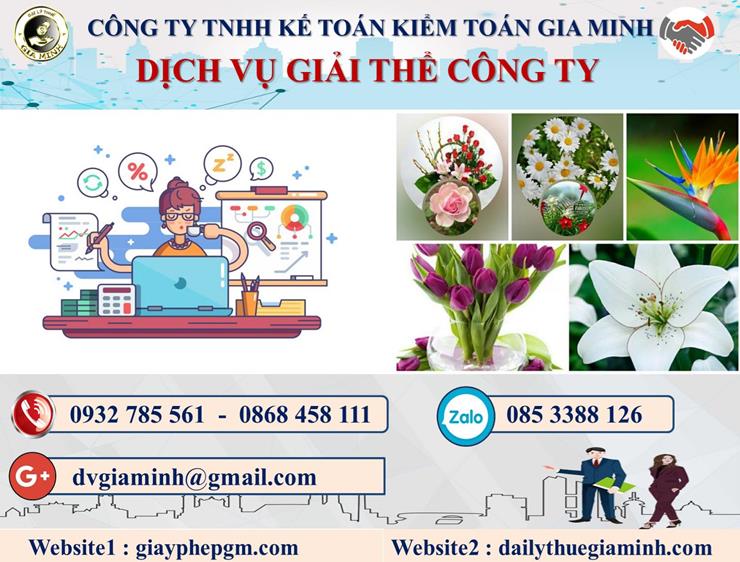 Thủ tục dịch vụ giải thể công ty trọn gói tại Ninh Thuận