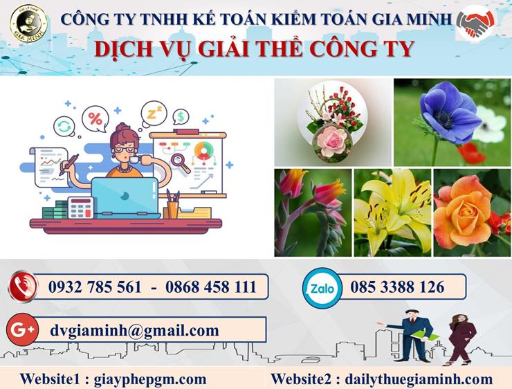 Thủ tục dịch vụ giải thể công ty trọn gói tại Thái Nguyê