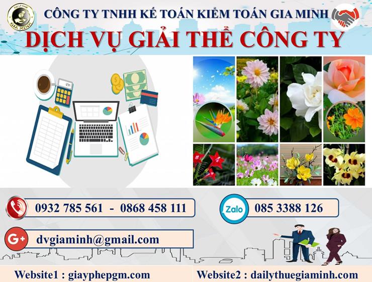Thủ tục dịch vụ giải thể công ty trọn gói tại Thanh Hoá